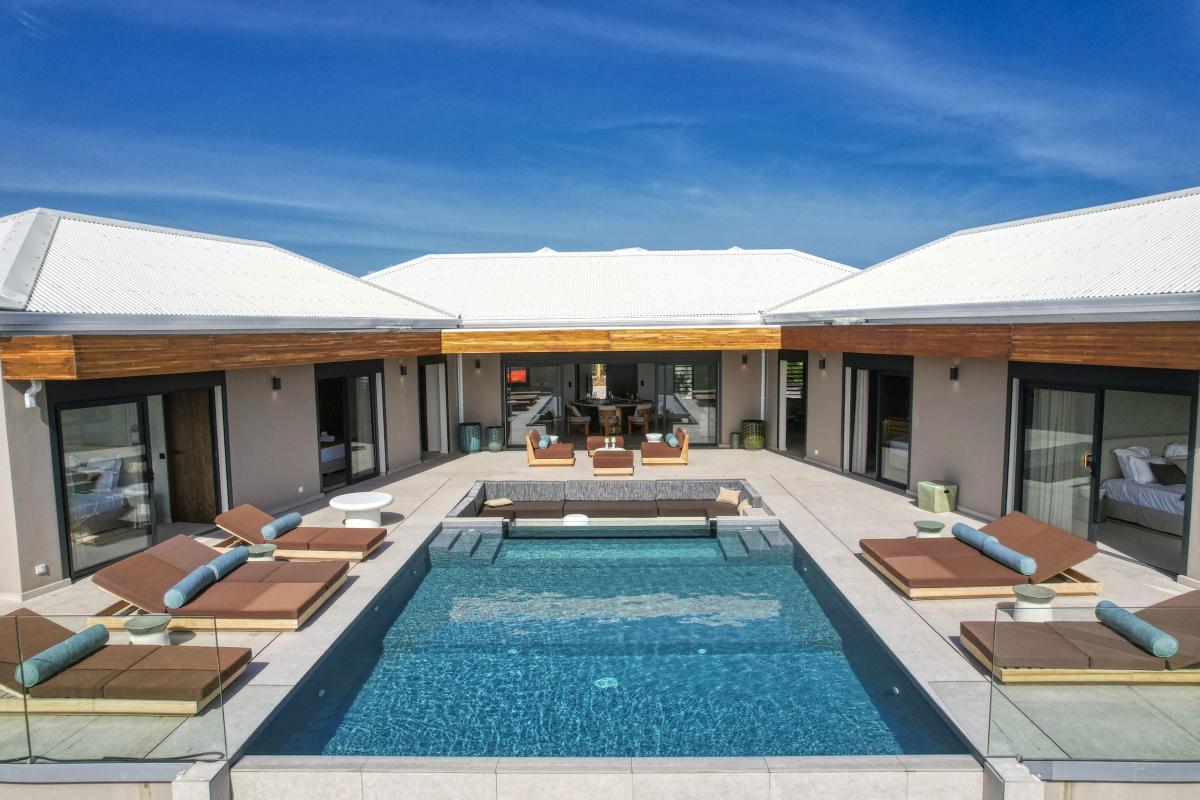 13.Location Villa piscine vue mer St François Guadeloupe_Piscine Vue mer